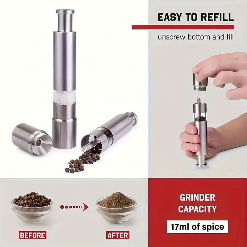 Grinder Color Silvery2Pcs