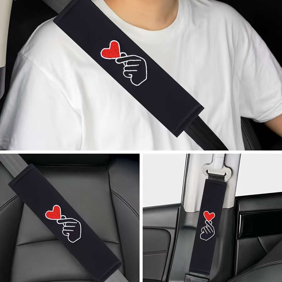 Car Seat Belt Covers 2Pcs Heart