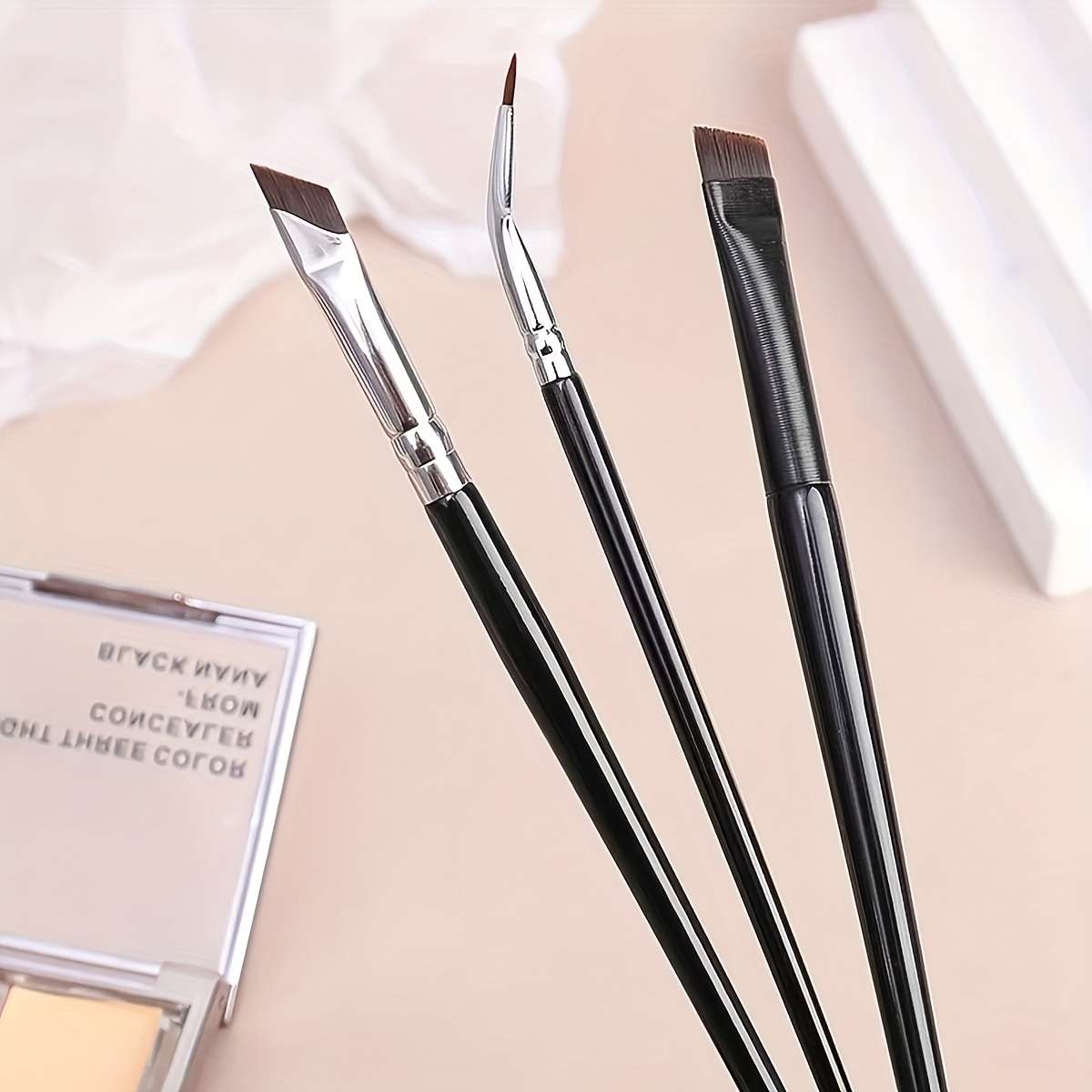 Makeup Brush Set Color 7 Pieces In Total Right Angle  Angle  Large And