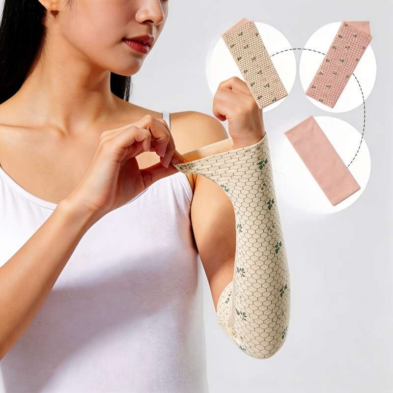 Sunscreen Sleeves Items 2Pcs Black 2Pcs Beige