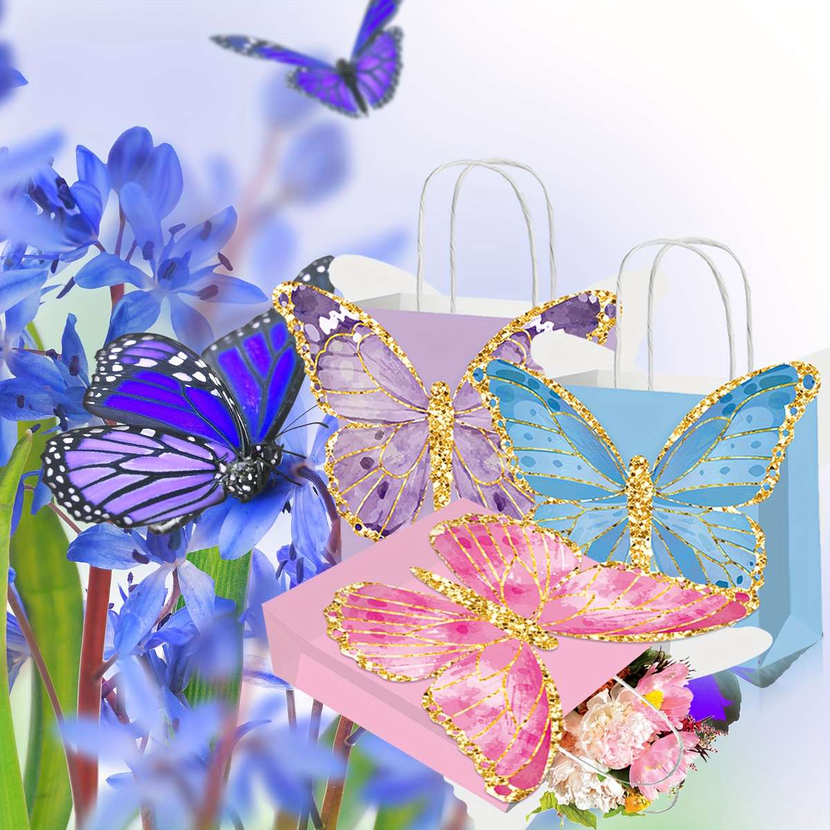Gift Bags Quantity 36Pcs Mixed