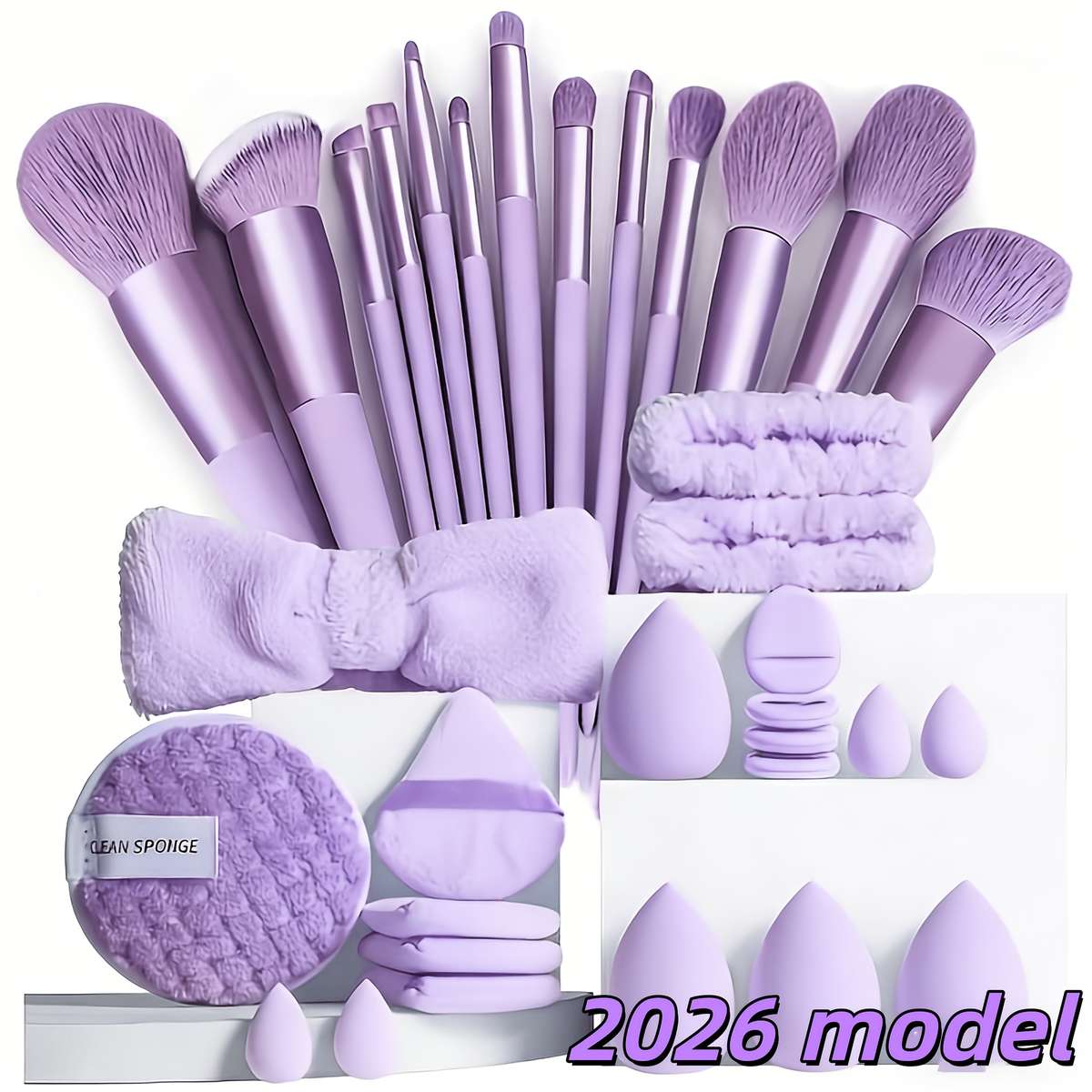 Makeup Brush Set Color Noble Purple