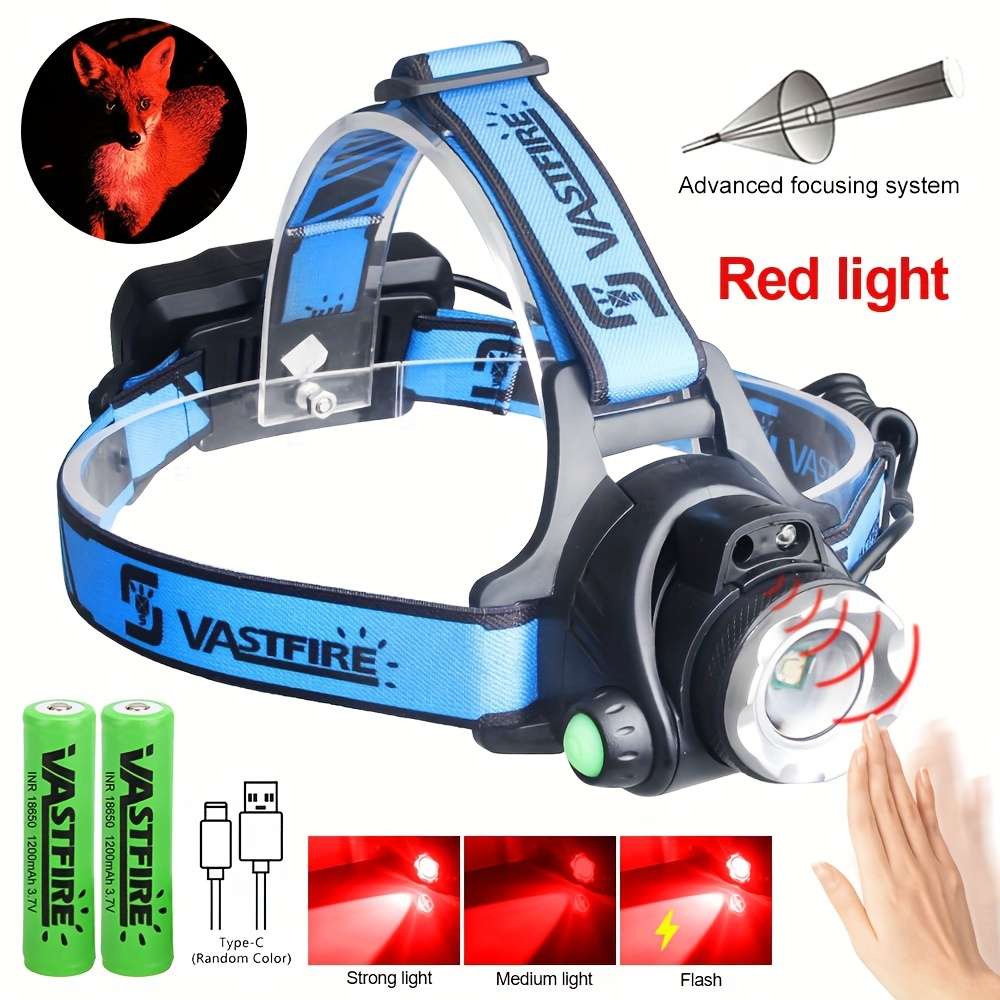 Headlamp Model Red Lightwith 2 Batteries
