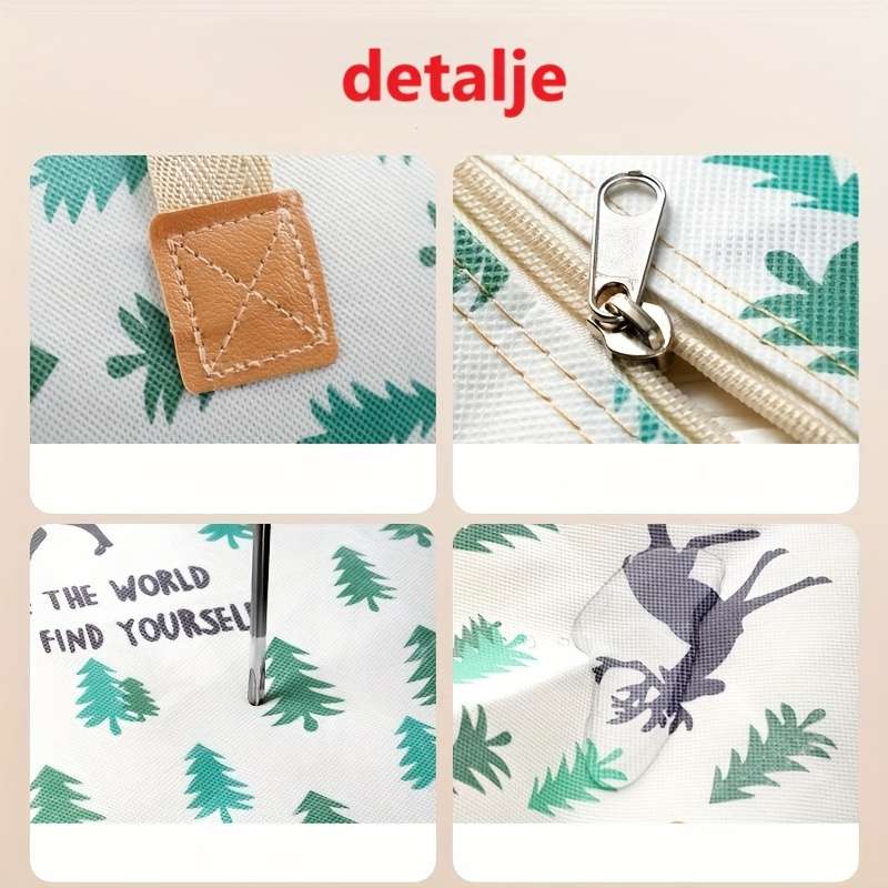 2Pcs Large Moving Bags Zippers Clothes Root Seedling Type Pineapple Type 2Pcs