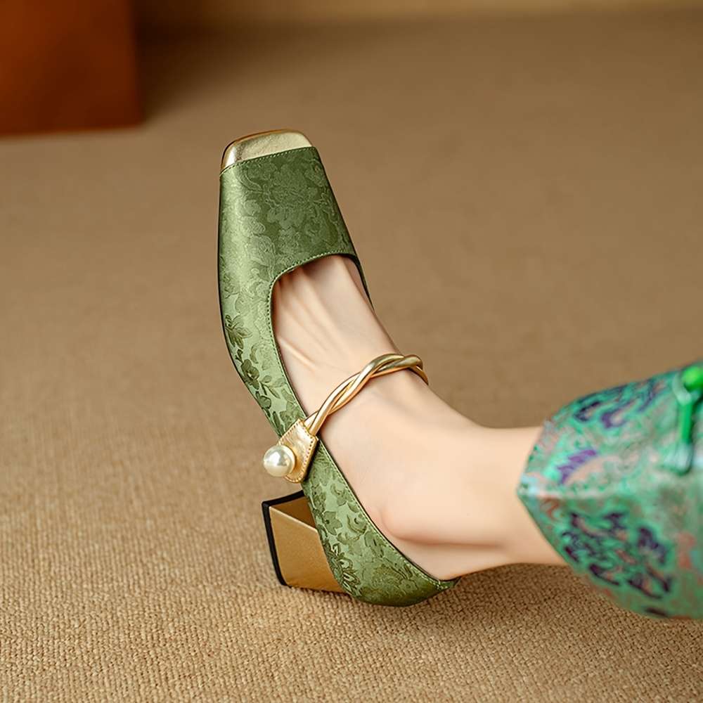Women S High Heels Color Green Sizeuk 5