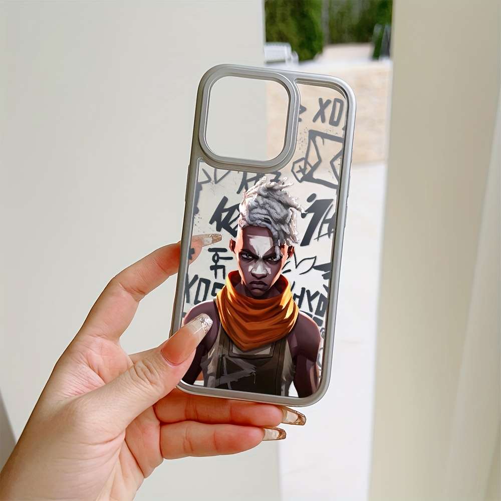 1Pc Mixed Color For iPhone 15 Plus African Hunter Phone Case
