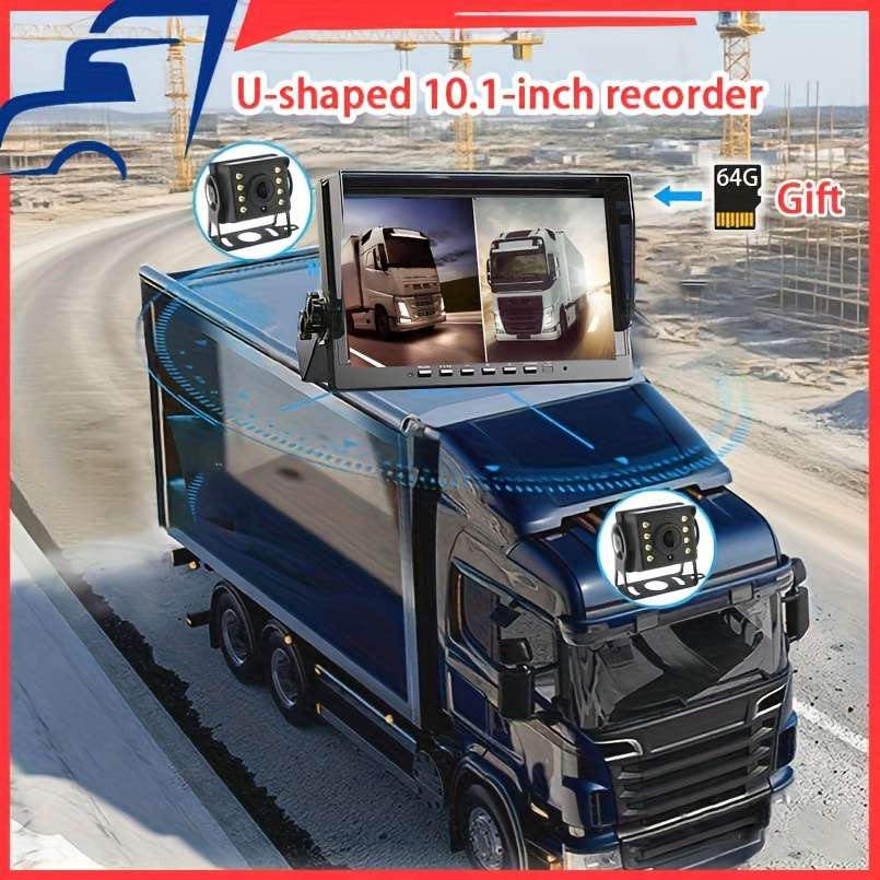 Dashcam Model U10.1 Inch   2 8 Lights   15 Meters   5 Meters   64G Memory Card