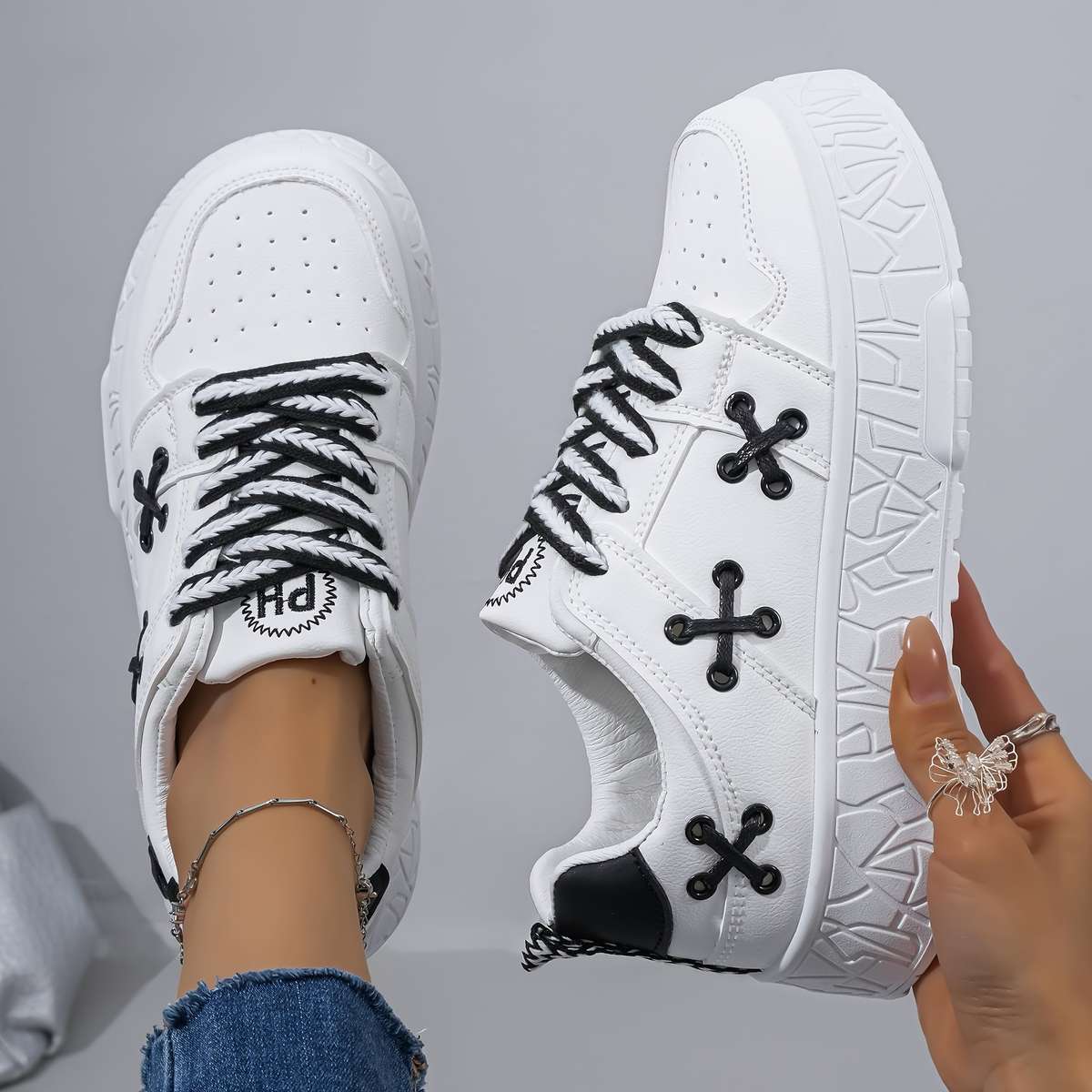 Women S Sneakers Color White And Brown Sizeuk 4