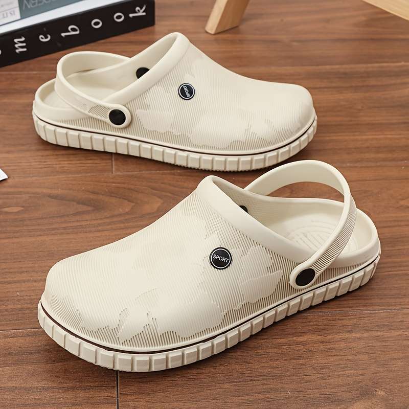 Men Slippers Summer Style Grey Size Uk 7