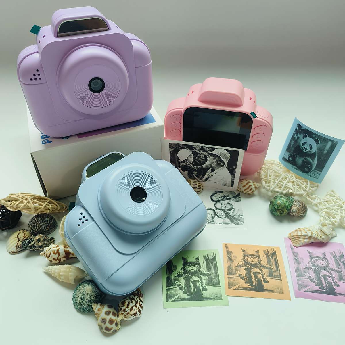 Printer Color Blue 3 Rolls Of Printer Paper Items No Tf Card