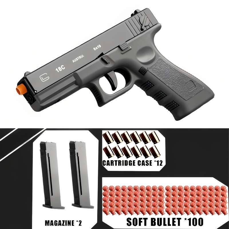 Toy Gun Items 2Pcs Black