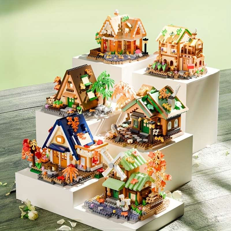 Building Toy Architectural Model Toy Set Items Countryside Cabin