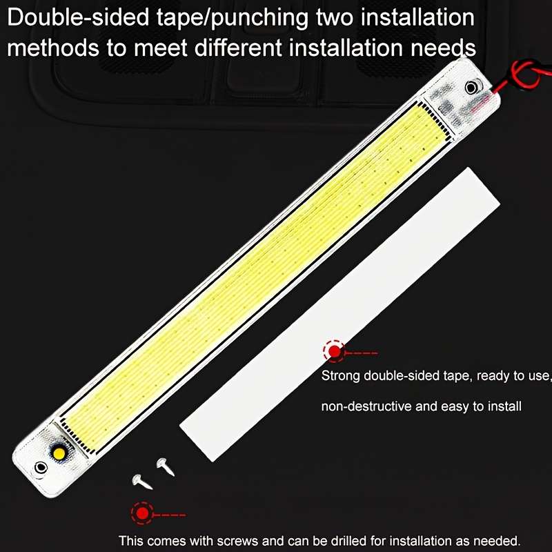 2pcs Car Reading Light COB High-brightness thin 12V 24V LED Cabin Interior Light Dome