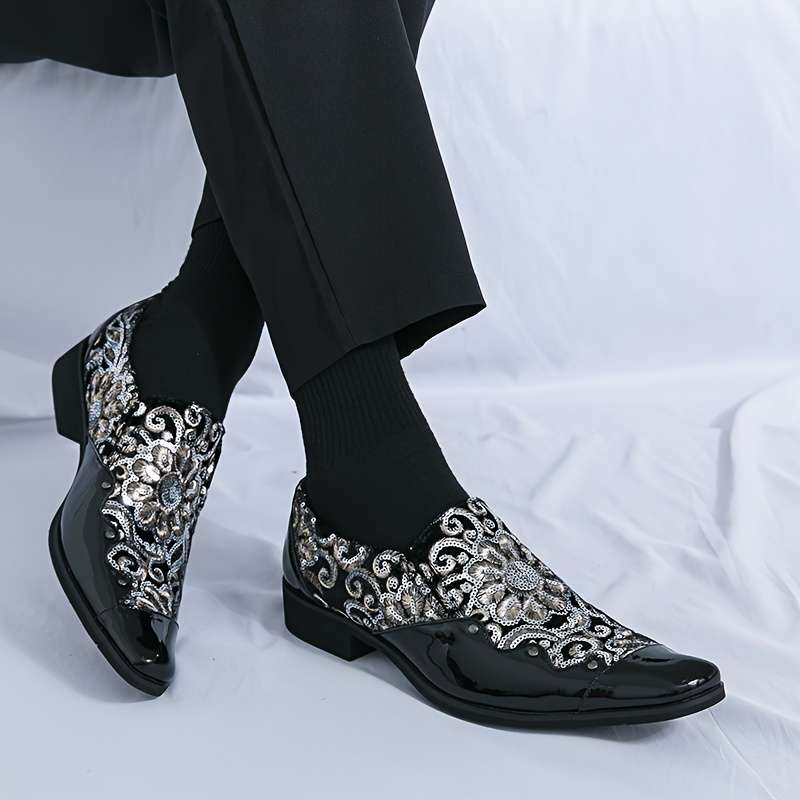 Mens Leather Shoes Color Black Blue Sizeuk 7.5