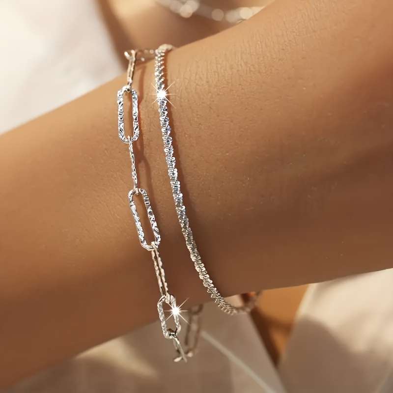 2Pcs Zinc Alloy Plated Zinc Alloy Silver