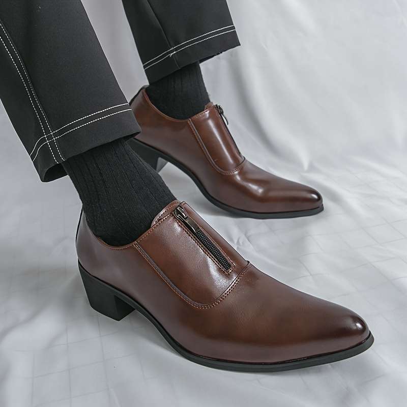 Mens Leather Shoes Color Black Sizeuk 7