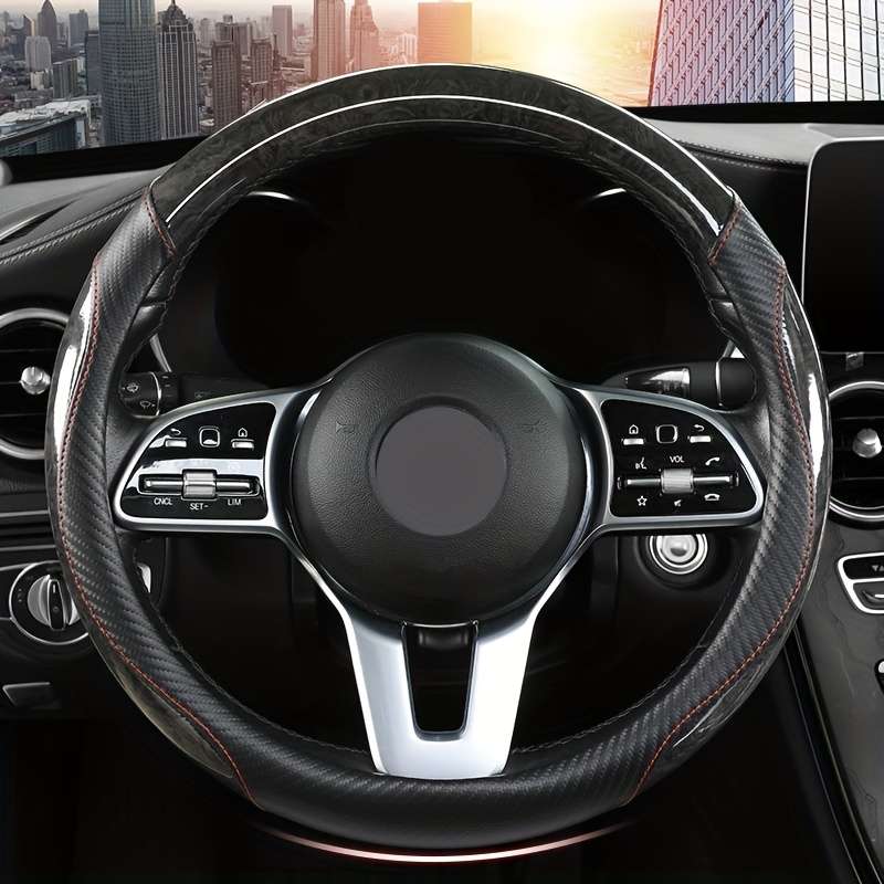 Car Steering Wheel Cover Gray (D Shaped)