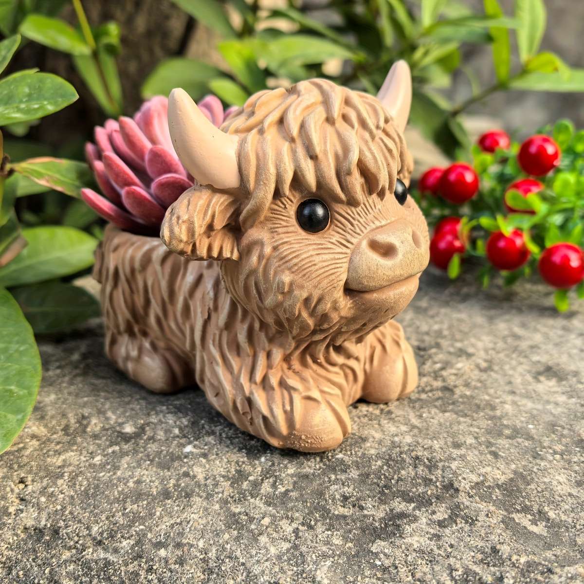 Flowerpot Model Coffee Color