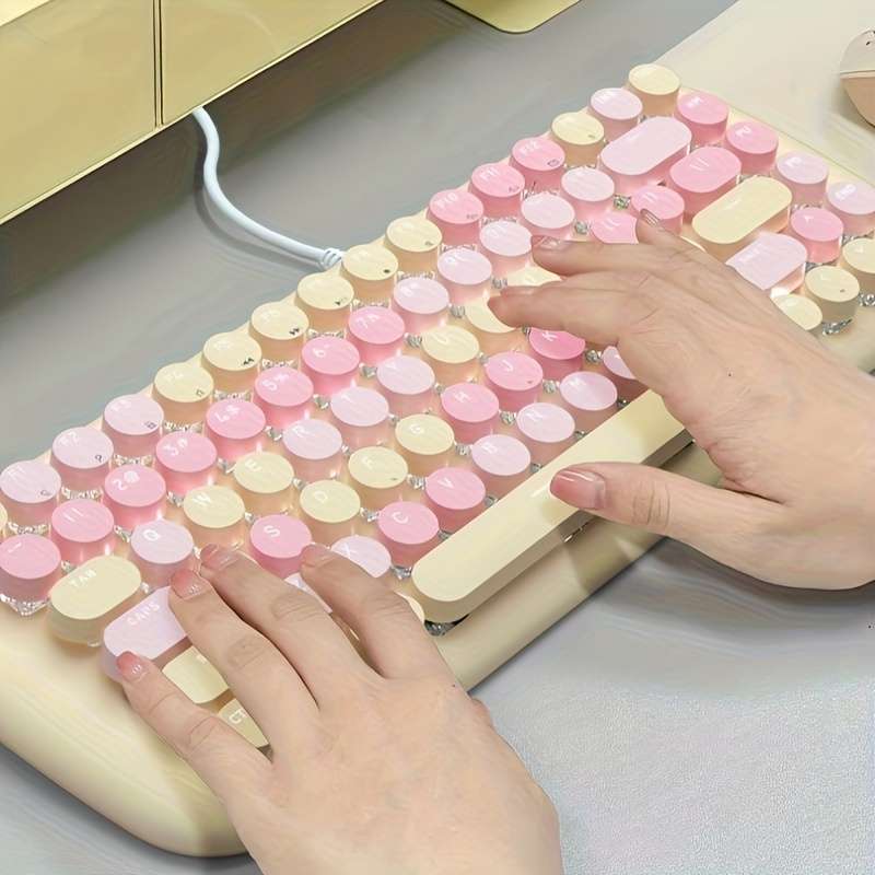 Keyboard Color Sky Blue Mixed Colors