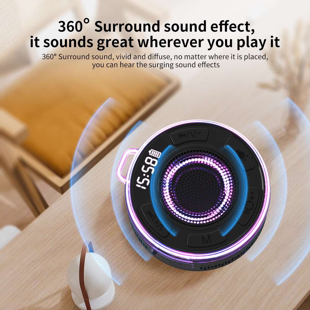 Smart Featuring Crystal Sound [Ipx7] Portable Wireless Speaker For Karaoke