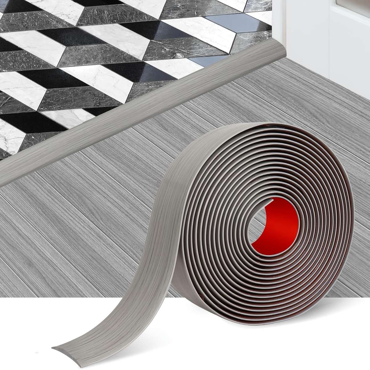 Self Adhesive Floor Stickers Gray Wood Grain