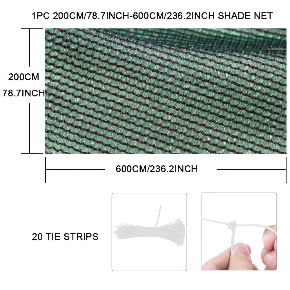 Shade Net Size 200*600Cm78.7*236.2Inch