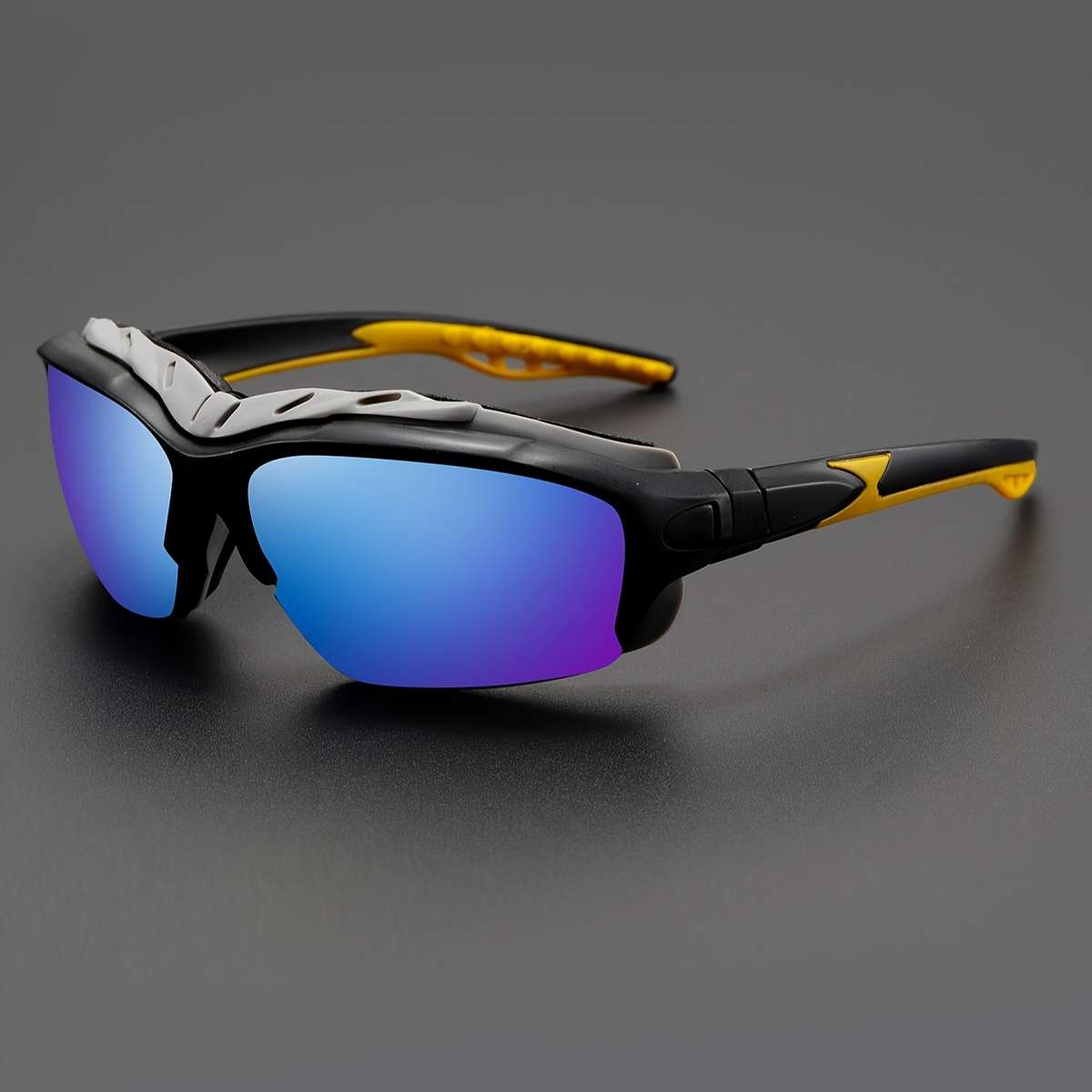 Cycling Glasses Color 2Pc Red Golden  White Orange