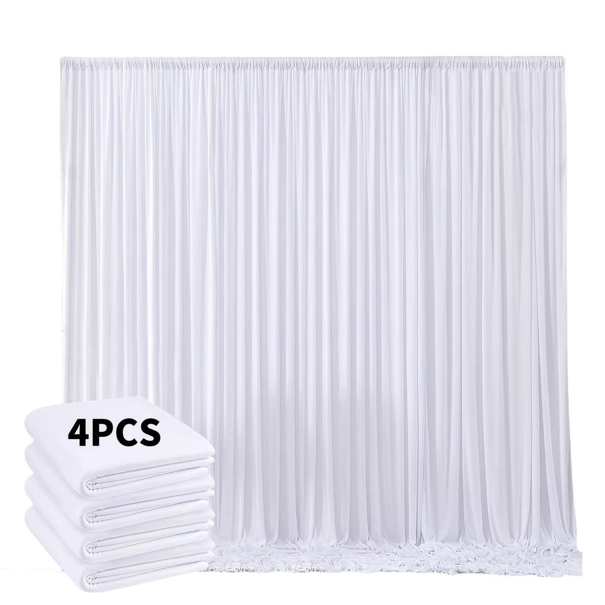 Wedding Supplies Color Red Size 6.1X3.05Meter 4 Panels 152.4Cm X 3.05Meter