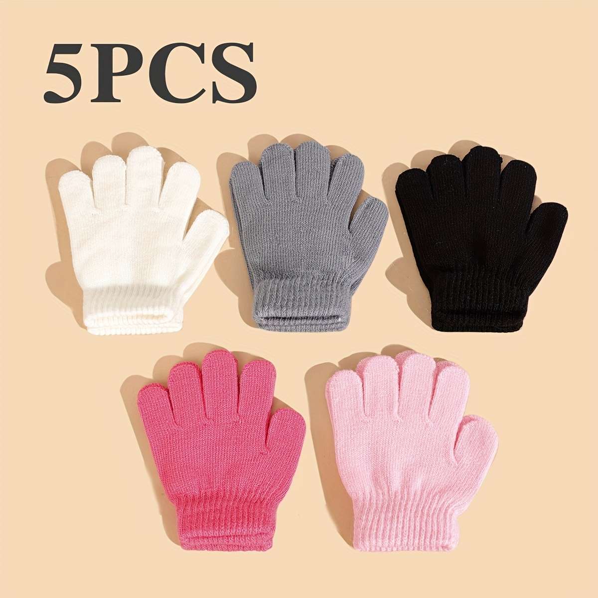 Winter Gloves Color Black White Navy Blue Sky Blue
