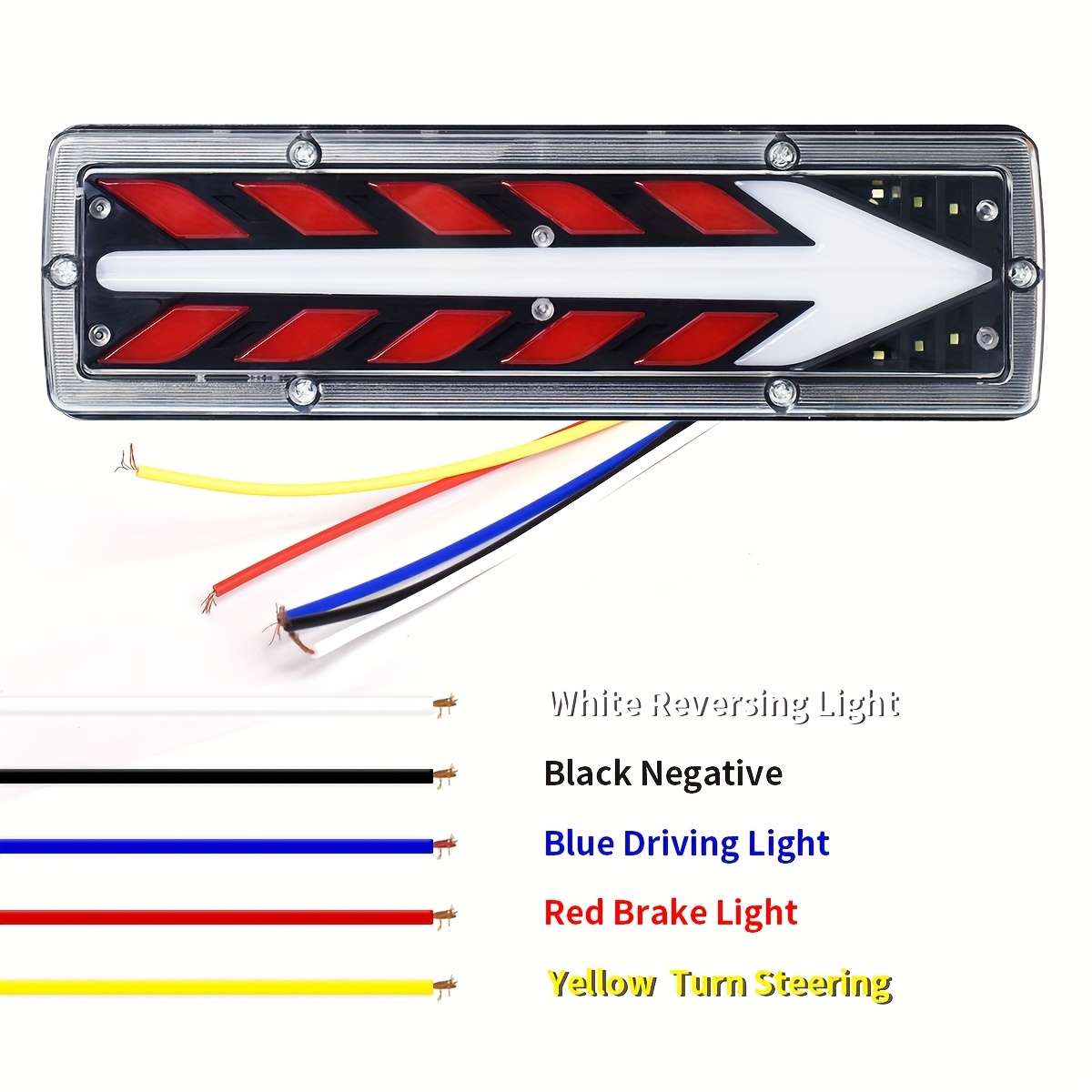 2pcs Multi Purpose LED Car Bulb High Bright Truck Tail Lights Truck Trailer RV Rear B