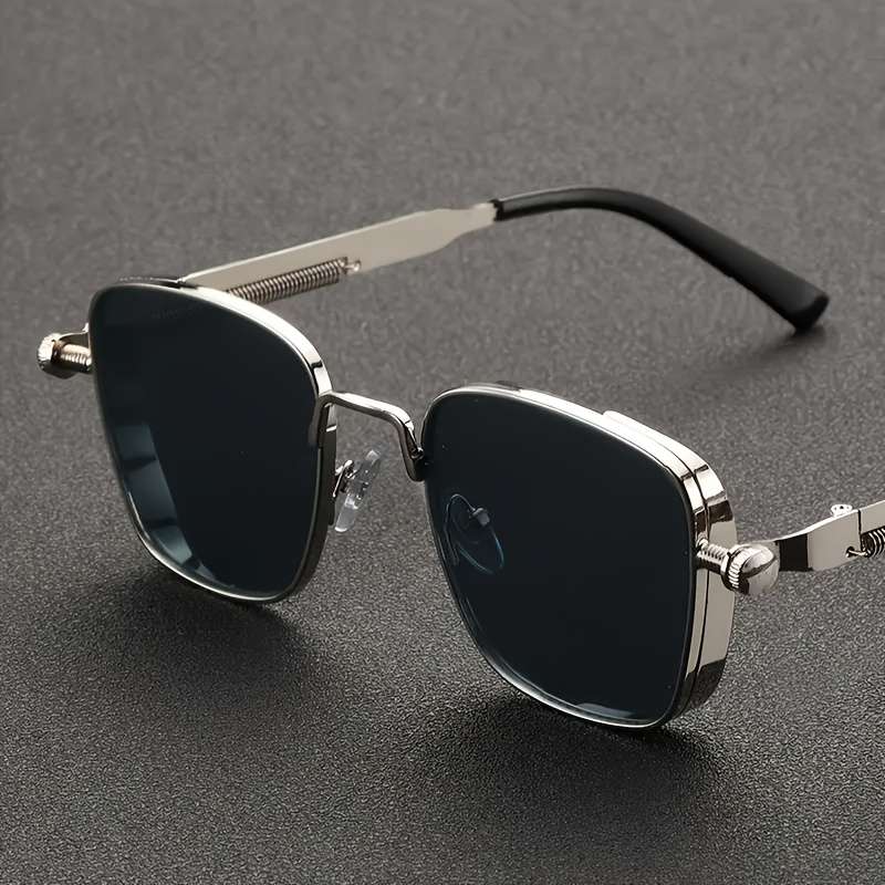 Mens Glasses Color Golden Frame Gray Lens