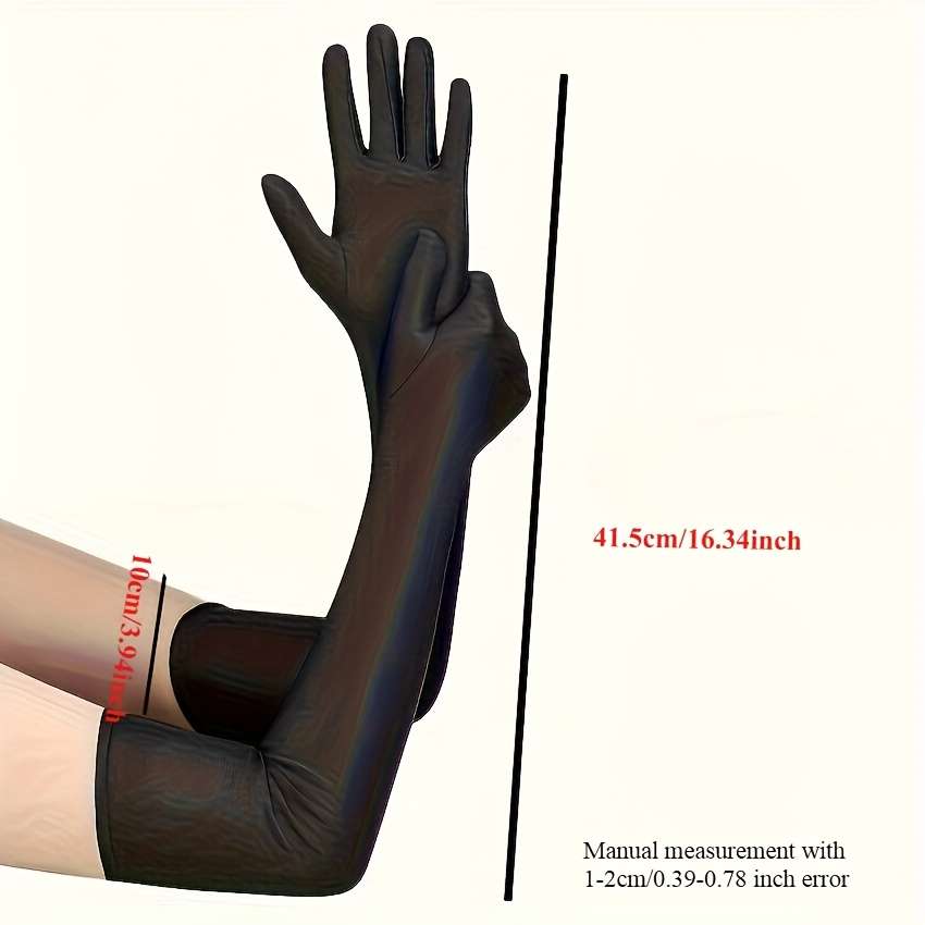Pair High Permance Women Long Gloves Full