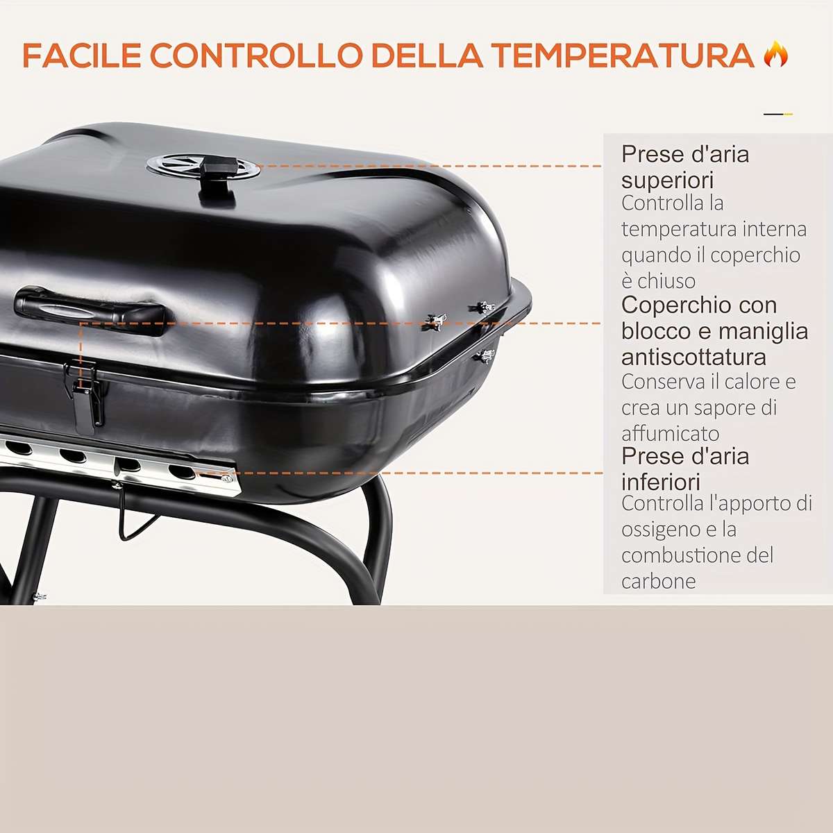 Barbecue Grill Color Black