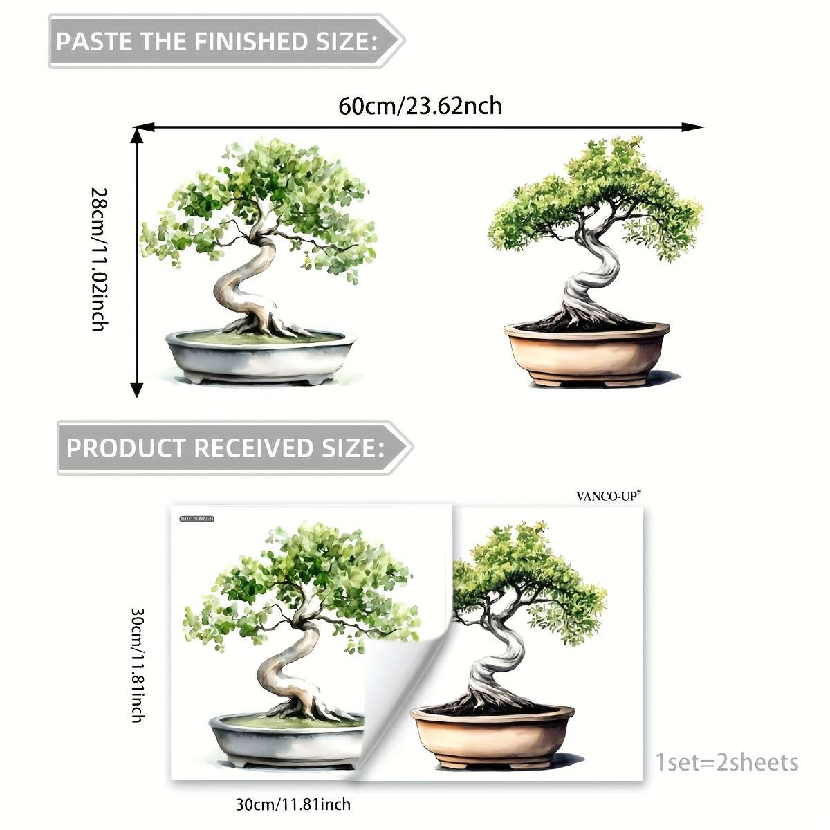 Window Stickers Size 30*30Cm*2Pcs