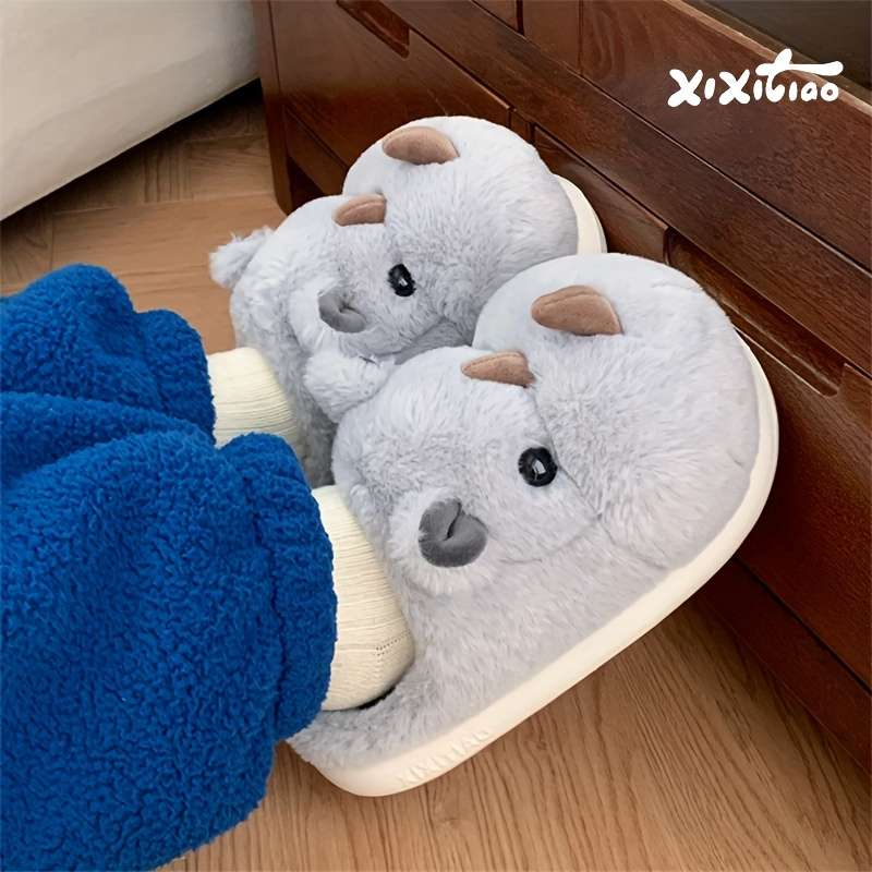 Cotton Slippers Color Grey Blue Sizeuk 1.5-2