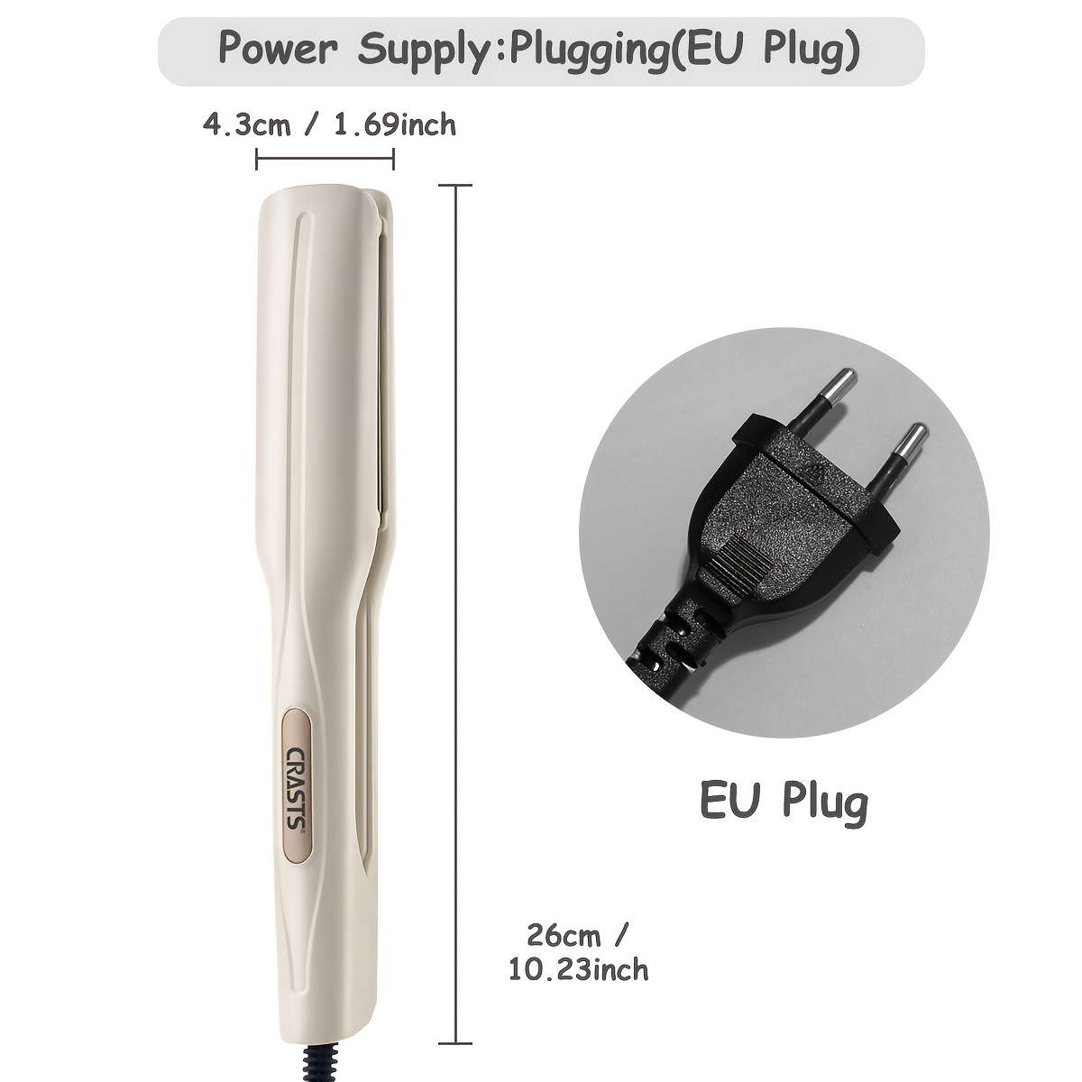 Curling Iron Color White