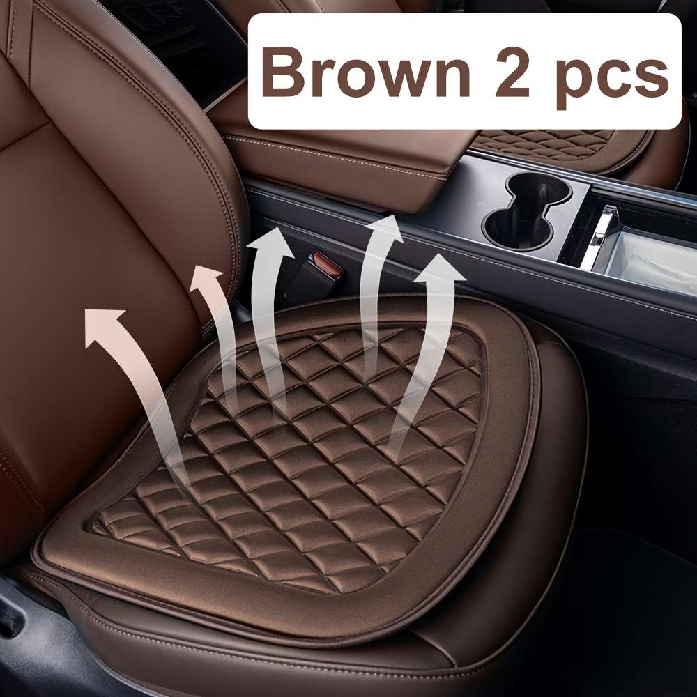 Car Seat Cushion Gray 2Pcs Pack