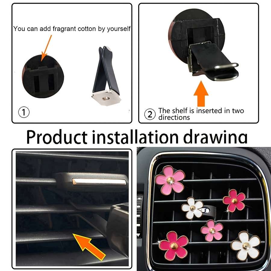 Car Interior Decor Color White Pink