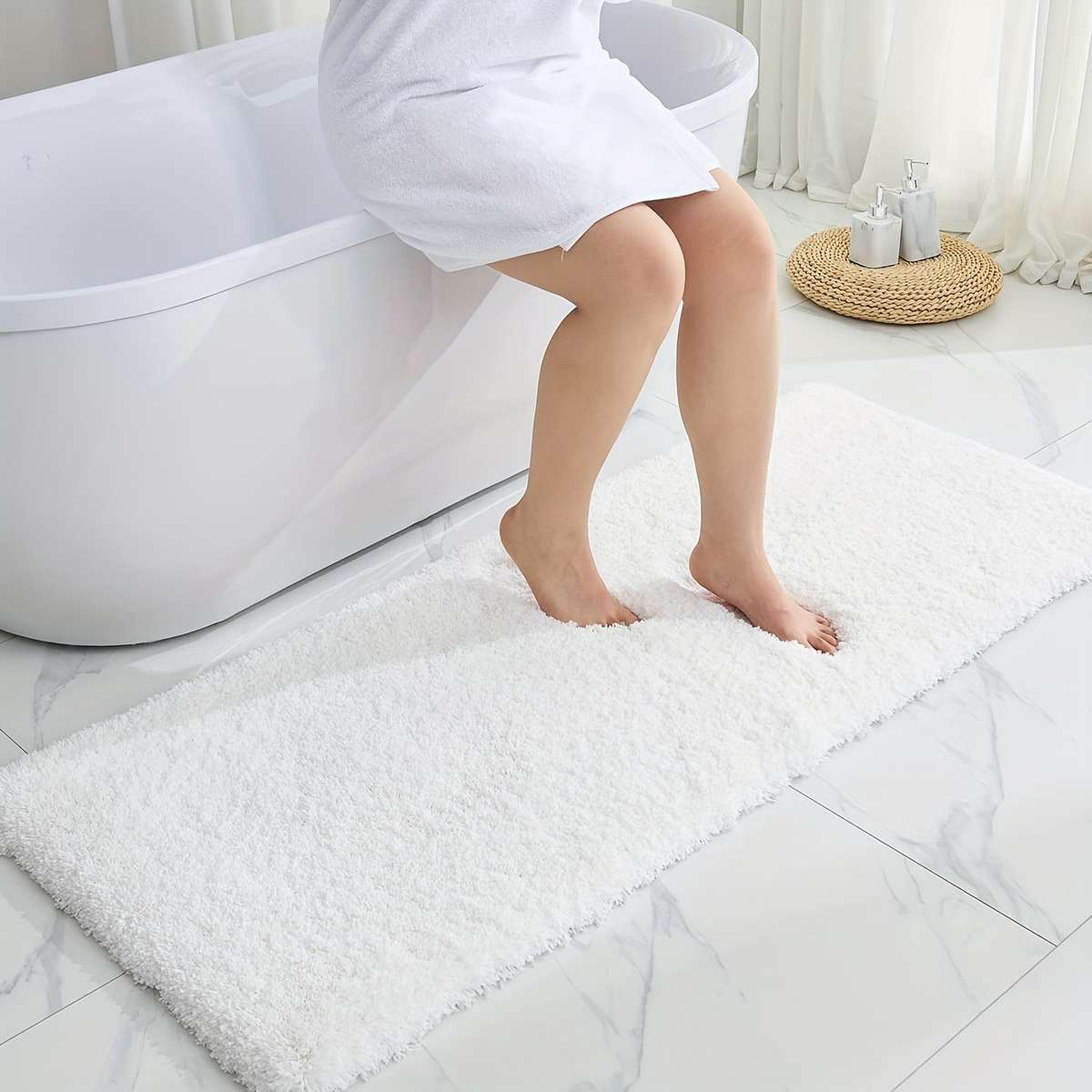 Floor Mats Color White Size 61X91.4Cm