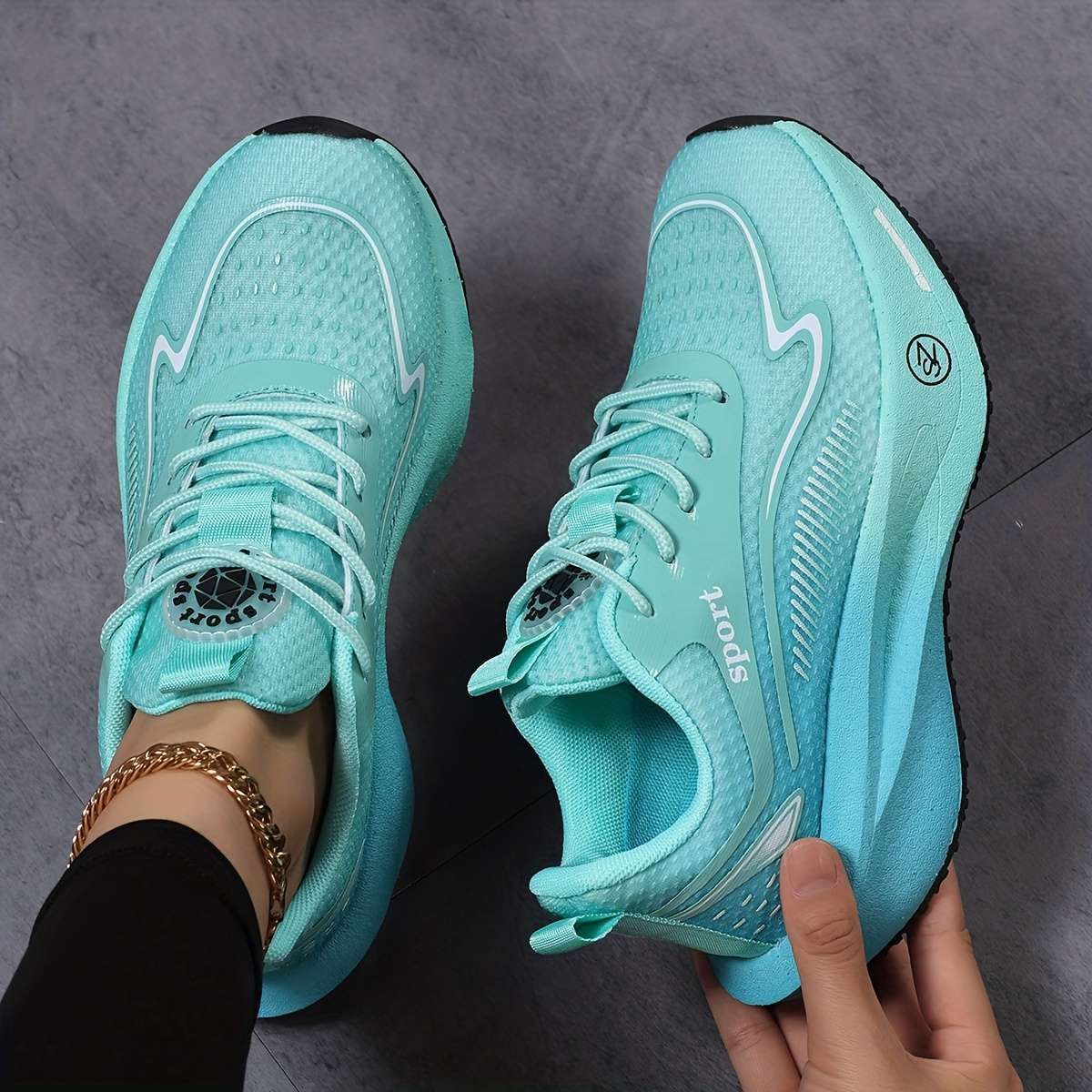 Sneakers Color Light Blue Sizeuk 5