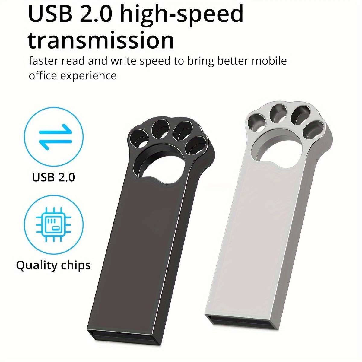 Usb Flash Drive Color Silvery Capacity 512Mb 2Packs