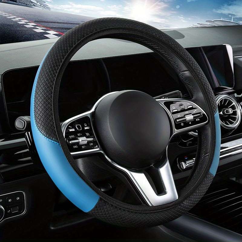 Car Steering Wheel Cover Coffee Color