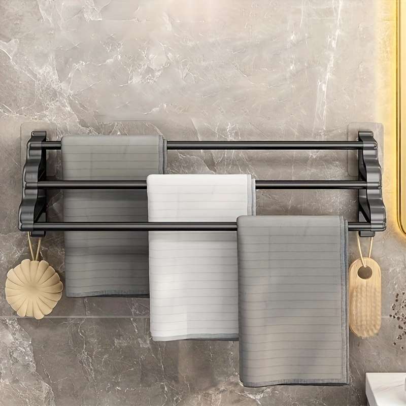 Bathroom Storage Rack Model 40Cm16Threebar Towel Rack