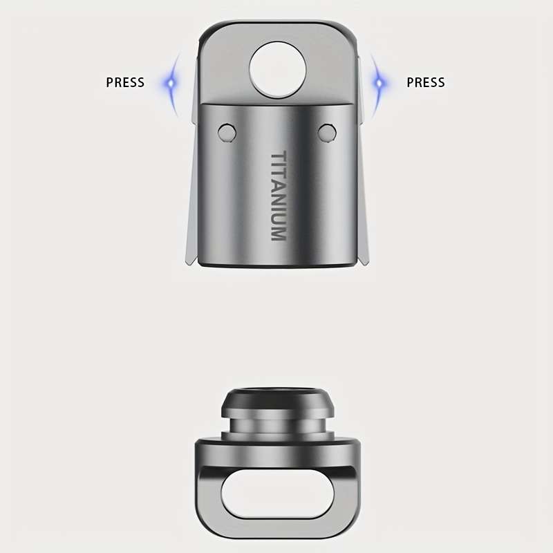 Professional Versatile Zinc Alloy 1Pack Titanium Alloy Magnetic Keychain For