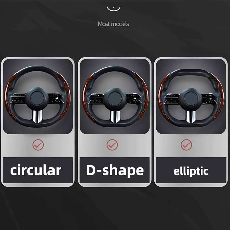 Car Steering Wheel Cover Maple Gray (1 Pair)