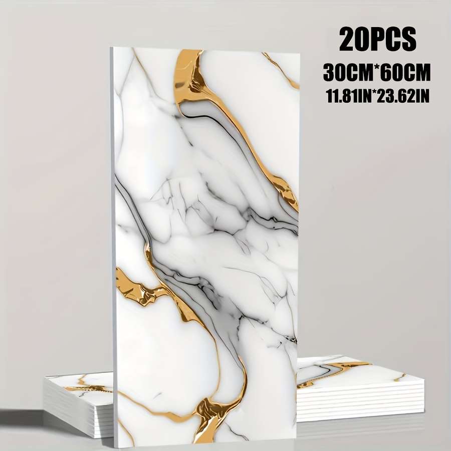 100PCS Modern Textured Light Luxury Imitation Marble Pattern Wallpaper Three