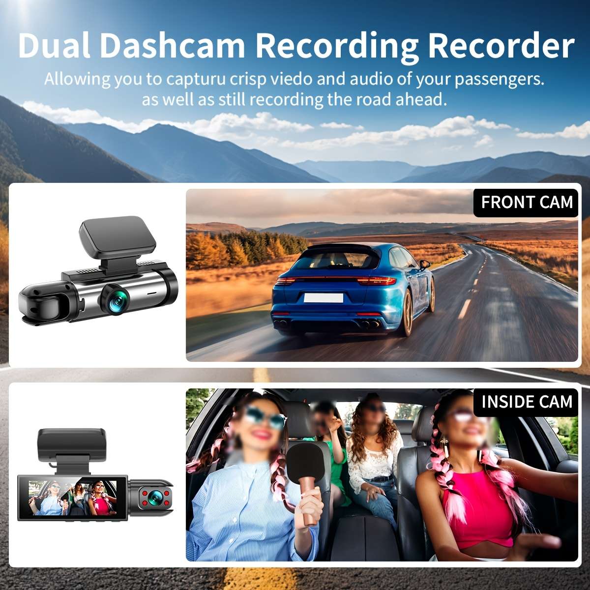 Dashcam Model M8 D8