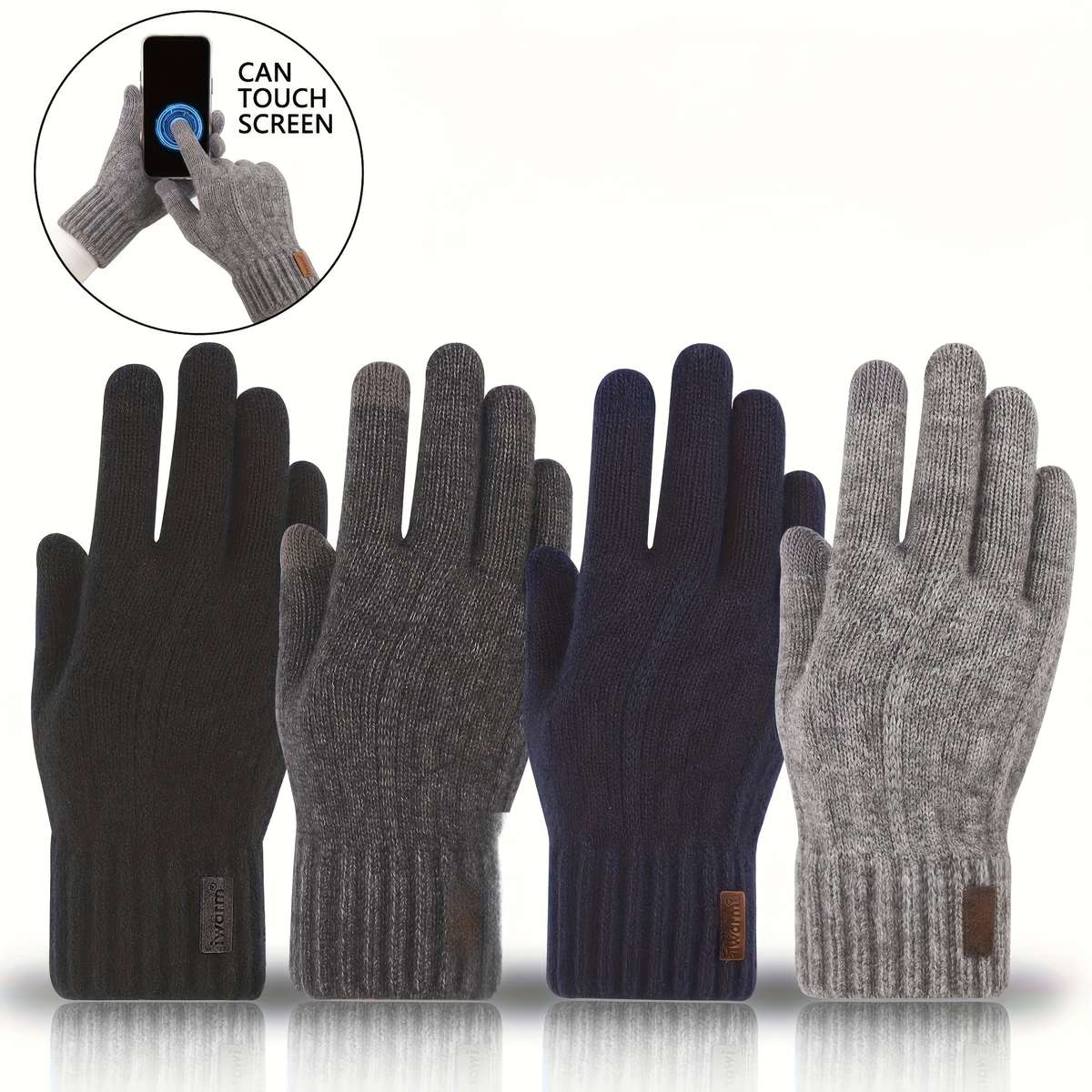 Reliable Functional Men Women Winter Gloves Upgraded Touchscreen Cold Weather