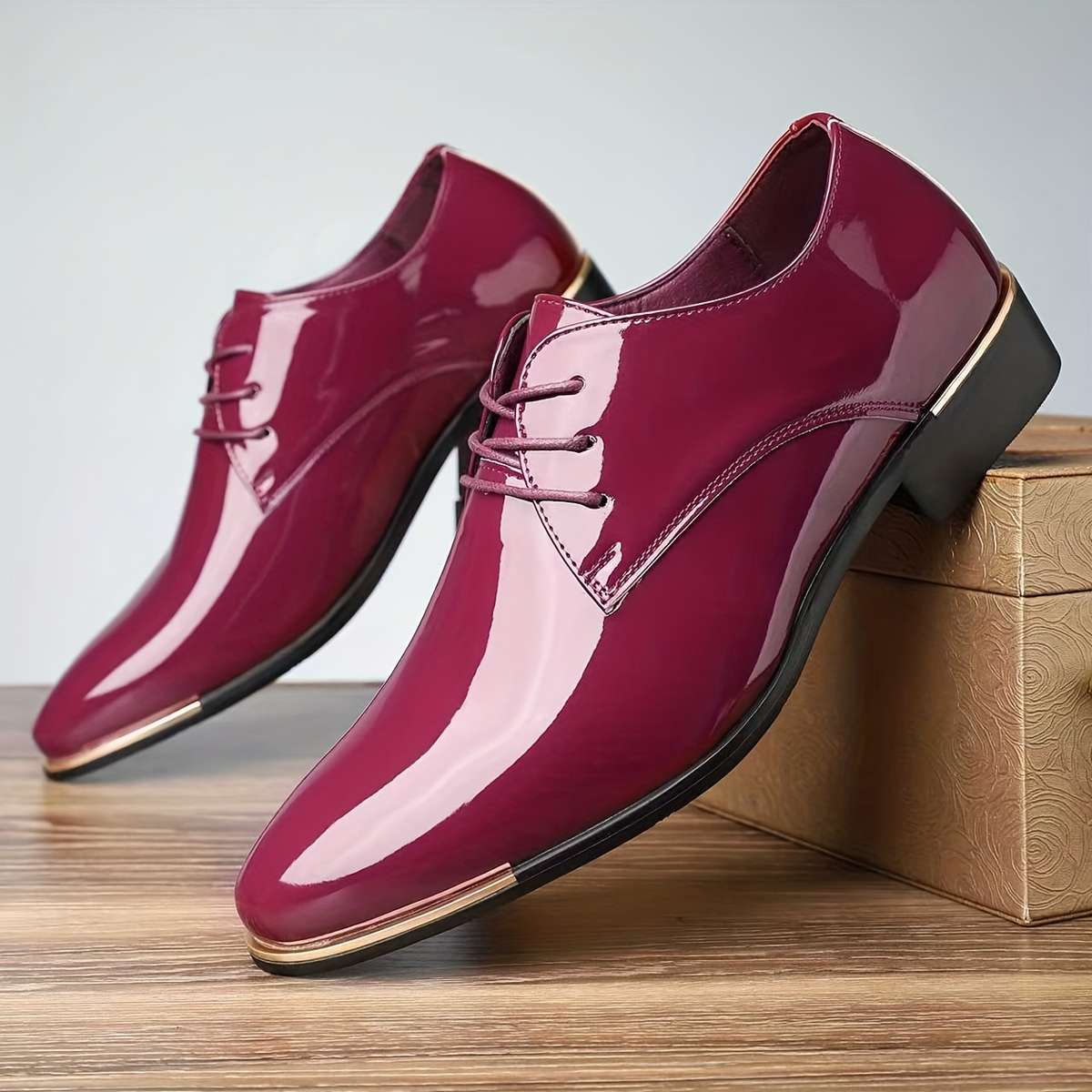 Mens Leather Shoes Color Blue Sizeuk 7.5