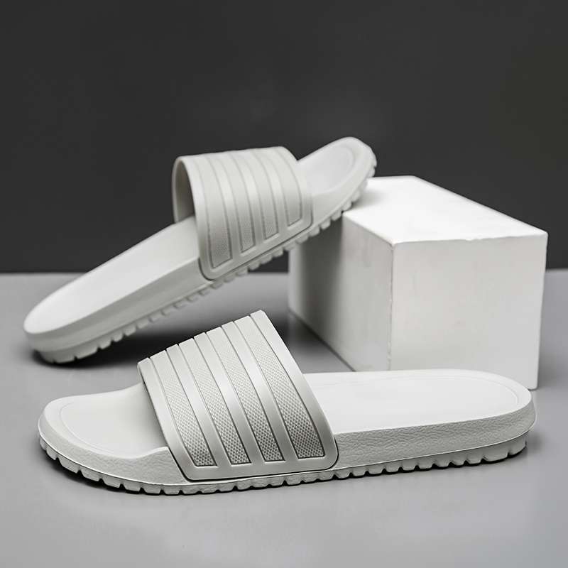 Men Slippers Summer Style Black Size Uk 7.5